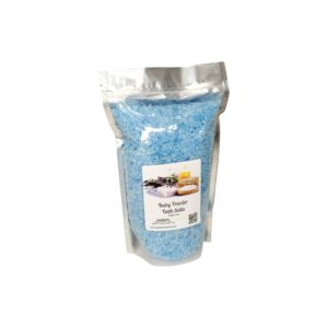 Bath Salts | 4lb Bag | Baby Powder Scent | Bathing | Body Care | Beauty | Relaxation | Spa