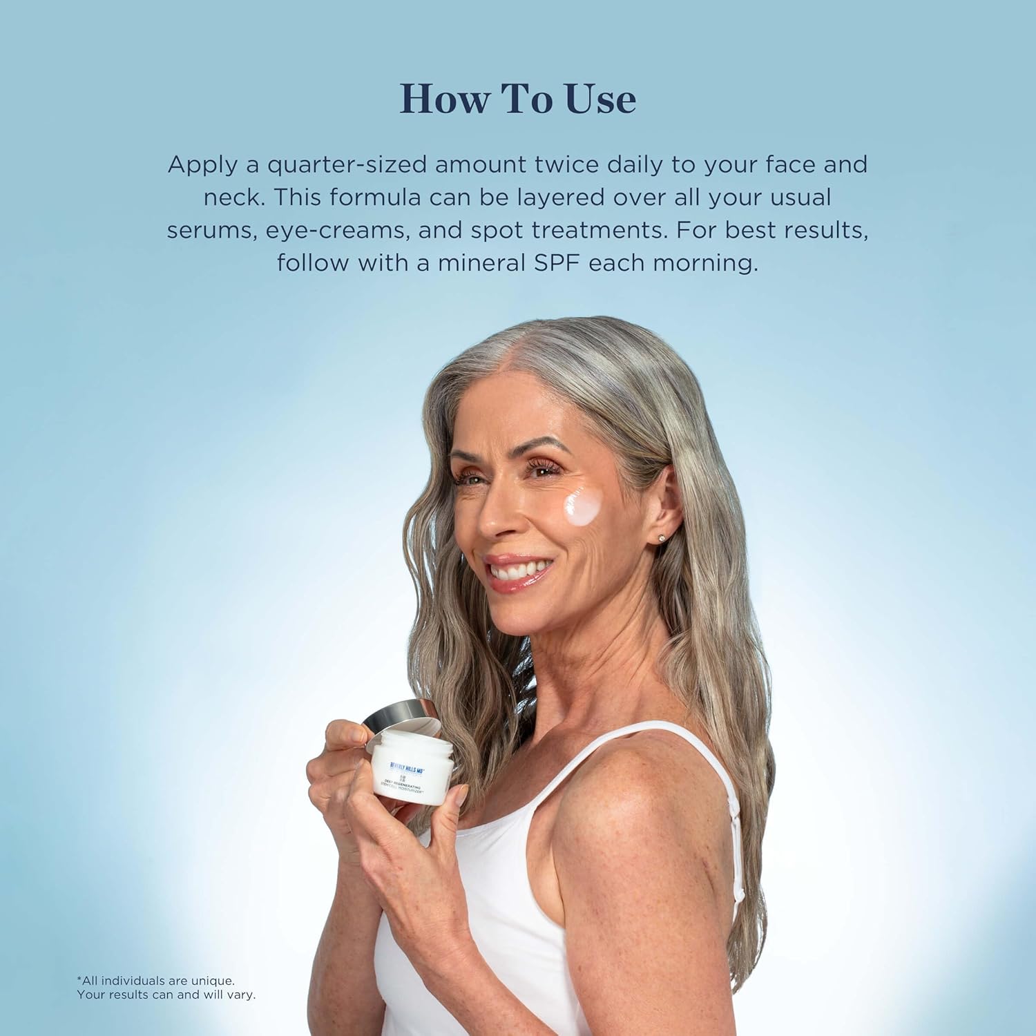 Beverly Hills MD Deep Regenerating Stem Cell Moisturizer- Brighten & Revitalize the Look of Skin on Face, Neck w/Swiss Alpine Rose Stem Cells & Hyaluronic Acid- Smooth + Plump Formula - Image 4