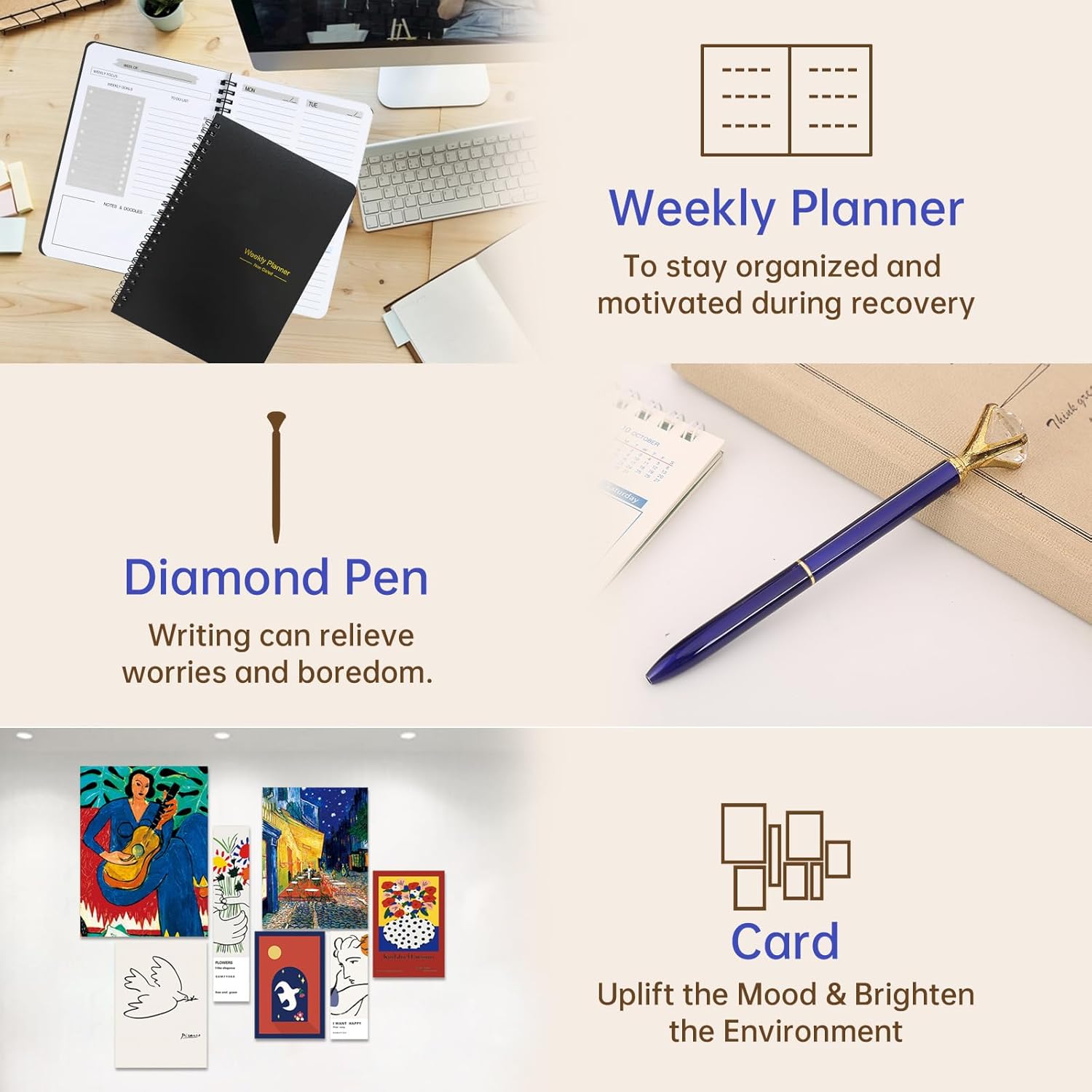 Get Well Gifts For Men, Care Package for Men Sick Friend, Get Well Soon Gift for Man After Surgery Recover Gift Basket, Thinking of You Gift Basket for Man Dad Husband Brother - Image 6