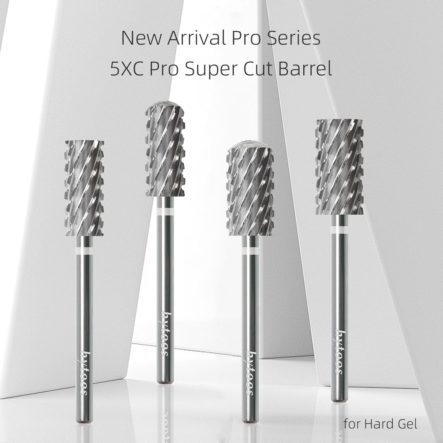 5XC PRO Large Barrel Nail Drill Bits, 6.6mm Flat Top Professional Acrylic Gel Removal Drill Bit for Nails, 2 Way 3/32" Electric efile Manicure Nail Accessories Tool - Image 6