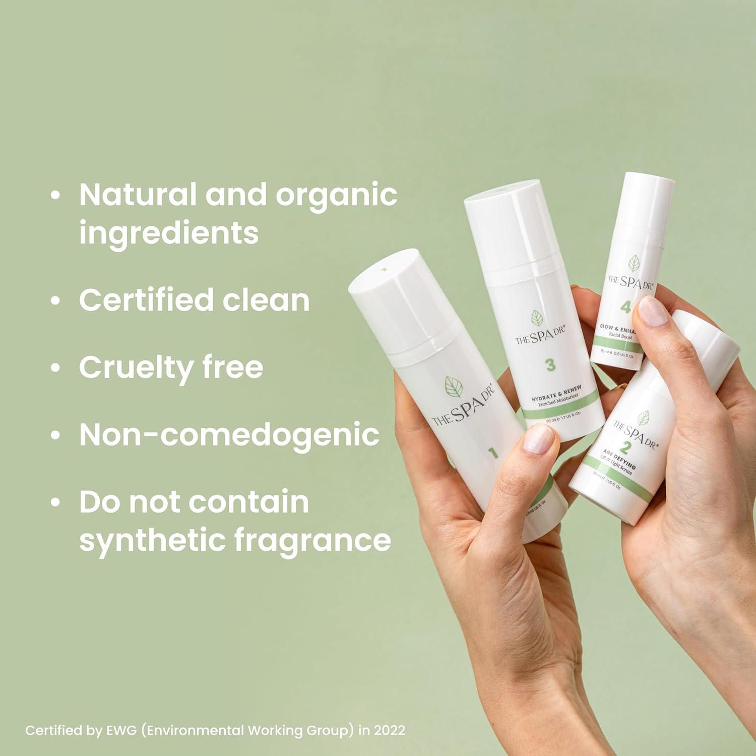 The Spa Dr. 4-Step Facial Kit for Women - 30 Day Supply Skin Care Kit - Anti Agin Facial Kit - Organic Skin Care - Perfectly pH Balanced - Image 4