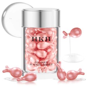 Pro-Retinol Serum For Face Anti-Aging Wrinkle 48 Capsules, Vitamin C,Vitamin A & Vitamin E Collagen Night Serum Oil For Women,Reduces Fine Lines, Smooths, Hydrates & Firms Skin, Travel-Friendly