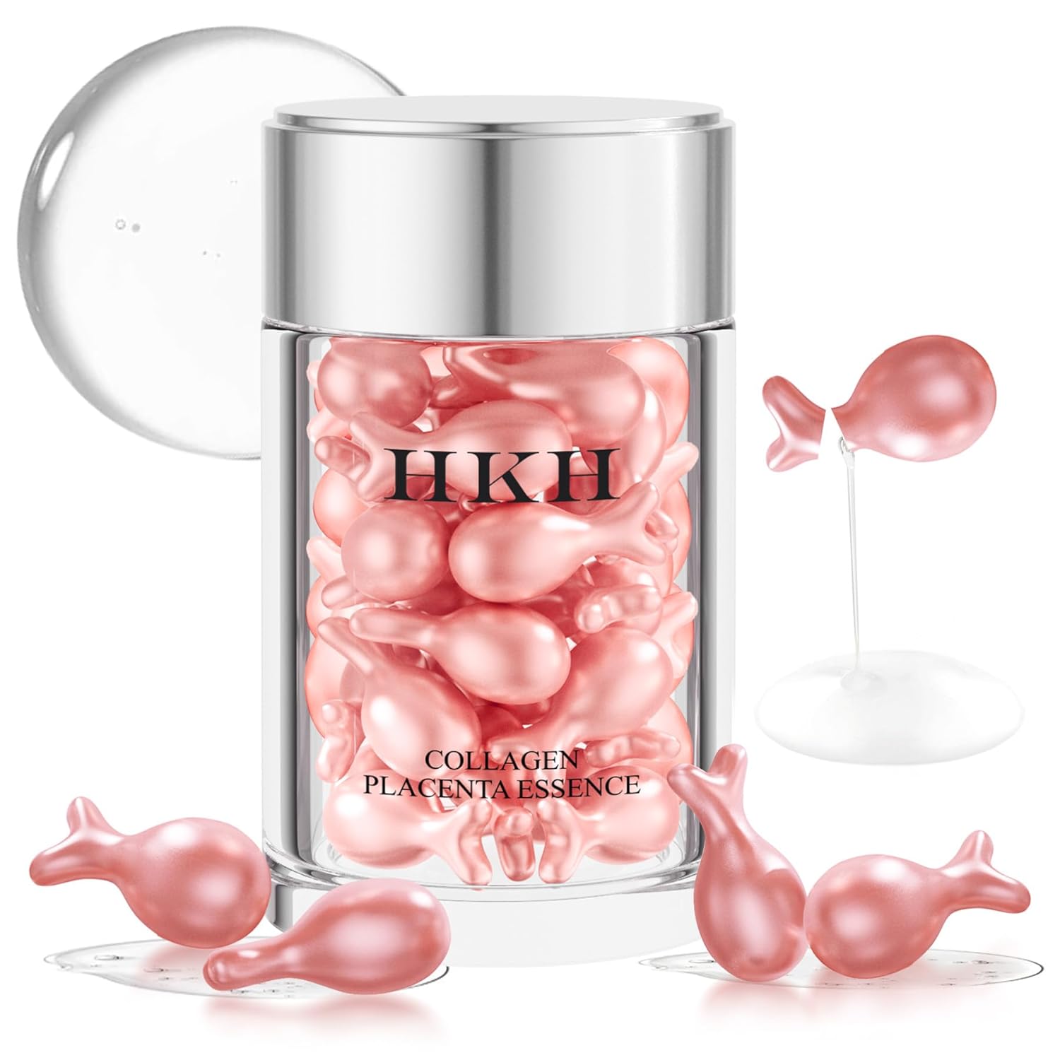 Pro-Retinol Serum For Face Anti-Aging Wrinkle 48 Capsules, Vitamin C,Vitamin A & Vitamin E Collagen Night Serum Oil For Women,Reduces Fine Lines, Smooths, Hydrates & Firms Skin, Travel-Friendly