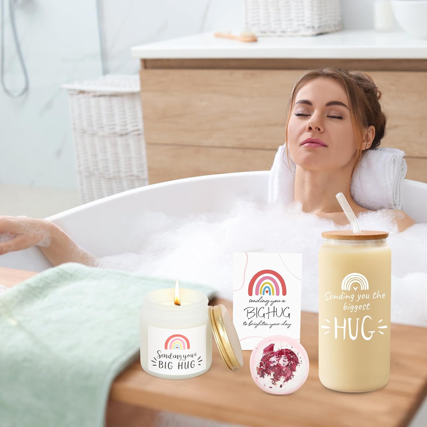 Get Well Soon Gifts for Women, Sympathy Gift Baskets, Care Package for Sick Friend, After Breast Surgery Gifts, Sending Hugs Gifts for Her, Feel Better Gifts Thinking of You Gifts Women - Image 4