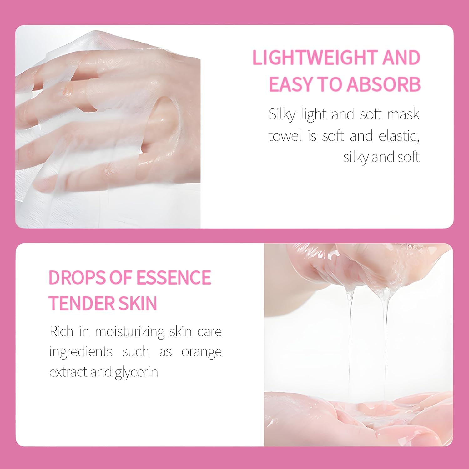 40 Pack Collagen Face Masks Skincare Bulk for All Skin Types,Hydrating Spa Face Mask for Sensitive Skin, Facial Mask Sets For Women Skin Care,Sheet Mask Gifts Set for Teen Girls - Image 5