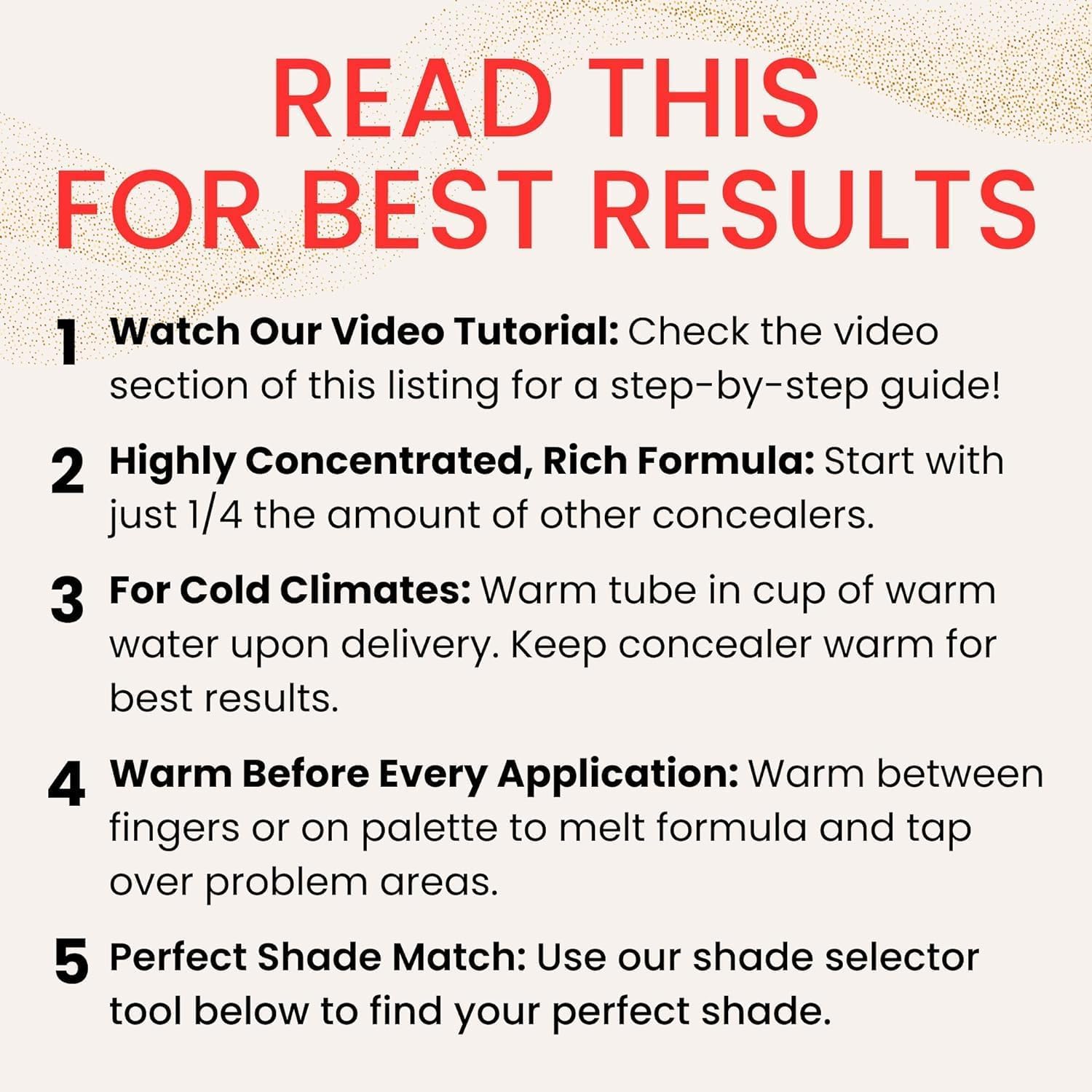 Fièra Luxury Concealer & Foundation with Anti-Aging Ingredients - Full Coverage for Dark Circles, Wrinkles, Fine Lines, and Spots, All-Day Wear For Mature Skin - Bisque, 0.5 FL. OZ. / 15 ML - Image 2