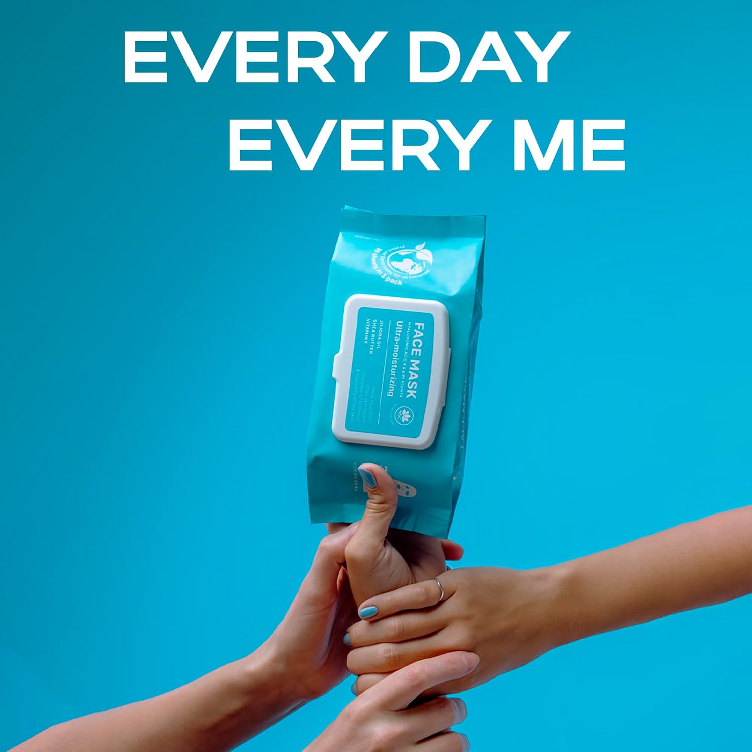 NSC Korean Moisturizing Face Masks with Hyaluronic Acid - 30-Pack Premium Hydrating Sheet Mask Set - Advanced K-Beauty with Shea Butter and Jojoba Oil - Skincare Monthly Supply for All Skin Types - Image 7