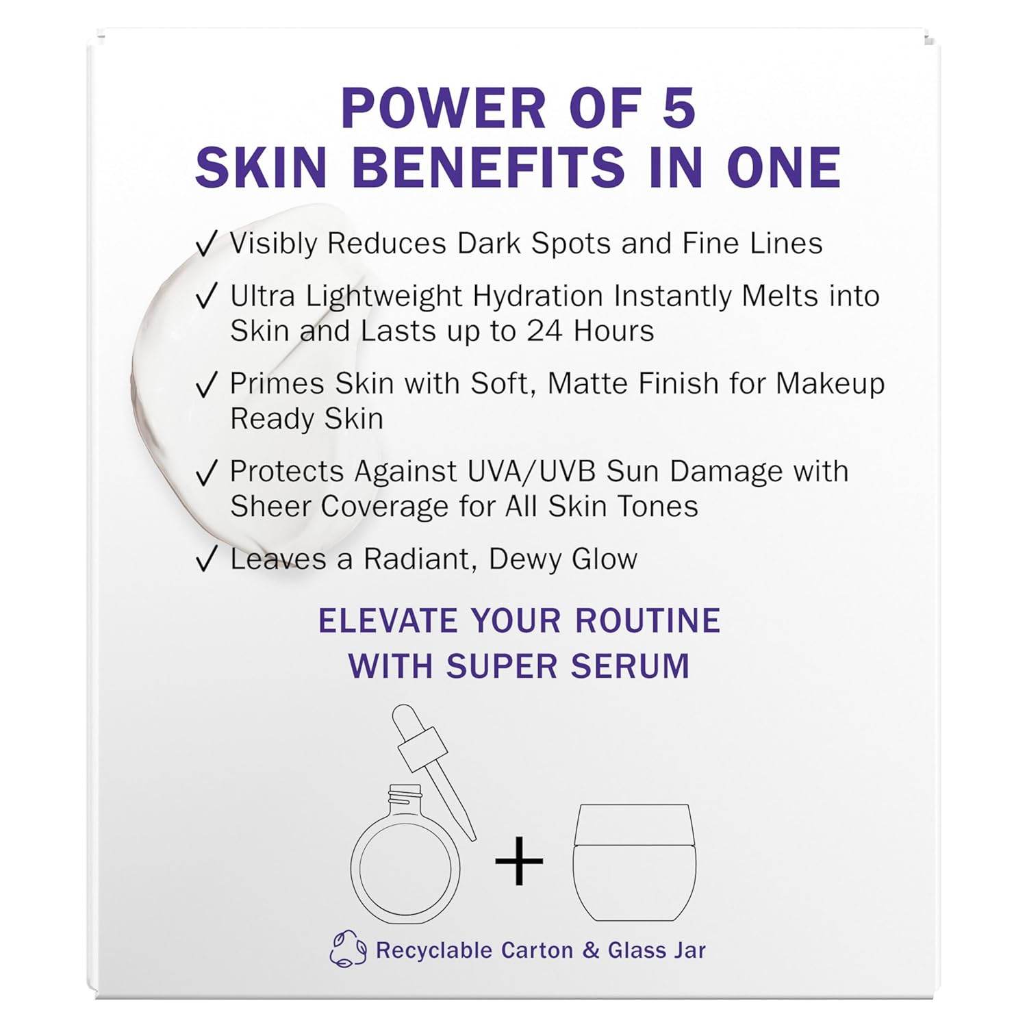 Olay Super Cream with Sunscreen SPF 30, Lightweight Face Moisturizer with Sun Protection, 5-in-1 Skin Care Benefits - Hydrating, Brightening, Firming - Niacinamide, Vitamin C, Collagen Peptide, 1.7 oz - Image 13