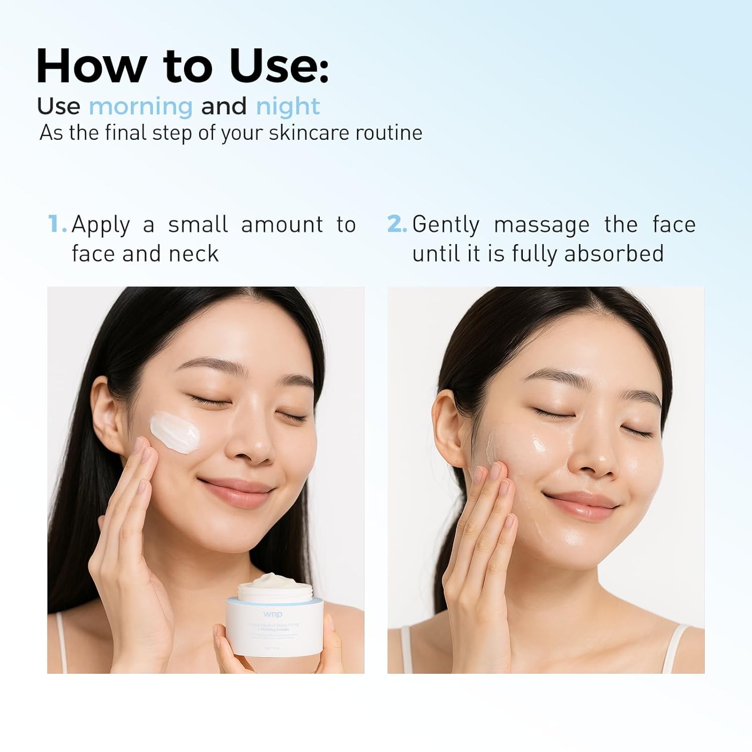 WNP Hyaluronic Acid Moisturizing & Firming Cream -4D Hyaluronic Acid, Aloe Vera,Peptides,Collagen,Ceramides Anti-Aging Face Moisturizer Vegan SkinCare for Fine Lines,Wrinkles Dry Sensitive Skin - Image 5