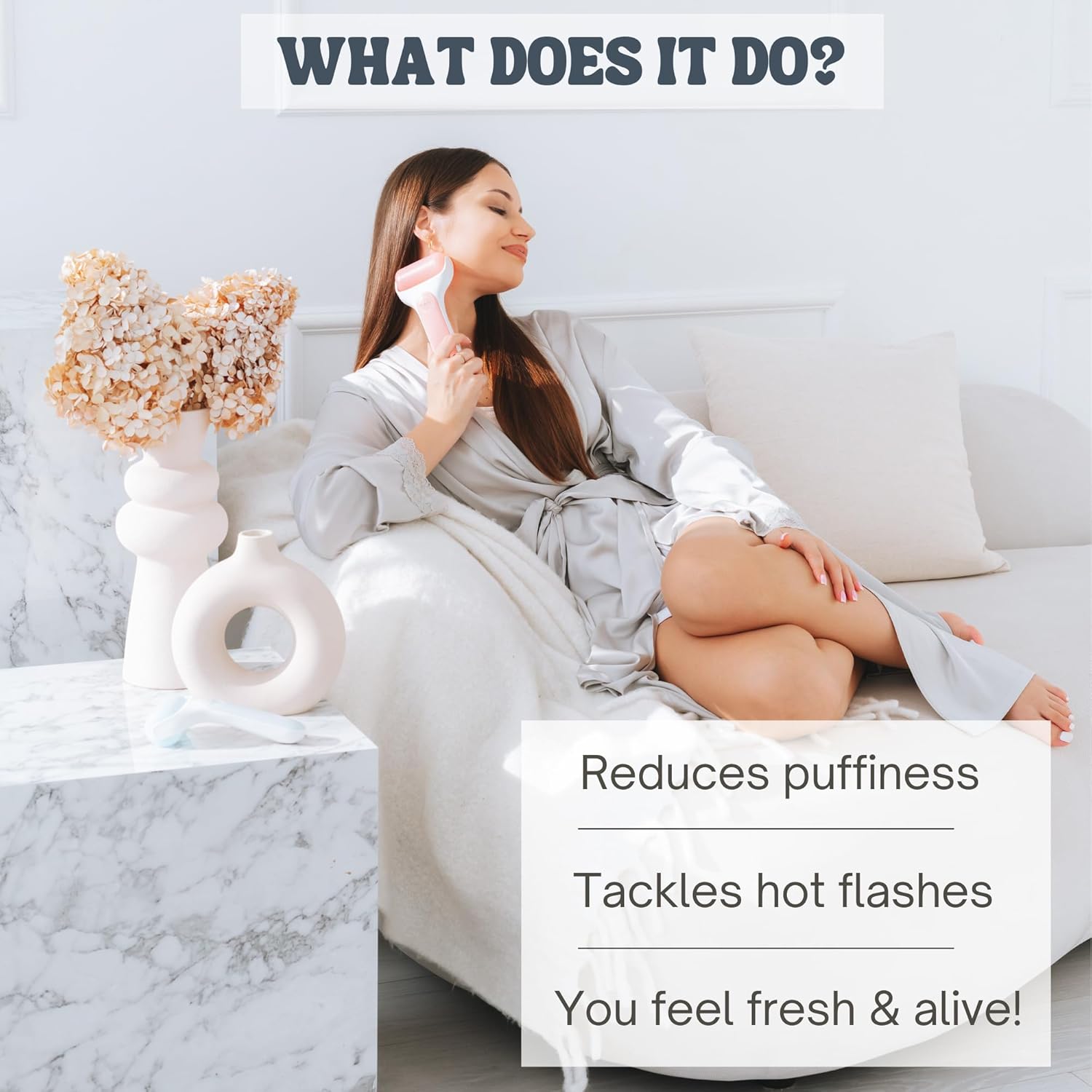 Ice Roller for Face Premium Facial Ice Roller with Carry Case and 2X Rollers for Long Lasting Cold - Eye Roller for Puffy Eyes & Cold Massage for Migraines (Pink (with case)) - Image 3