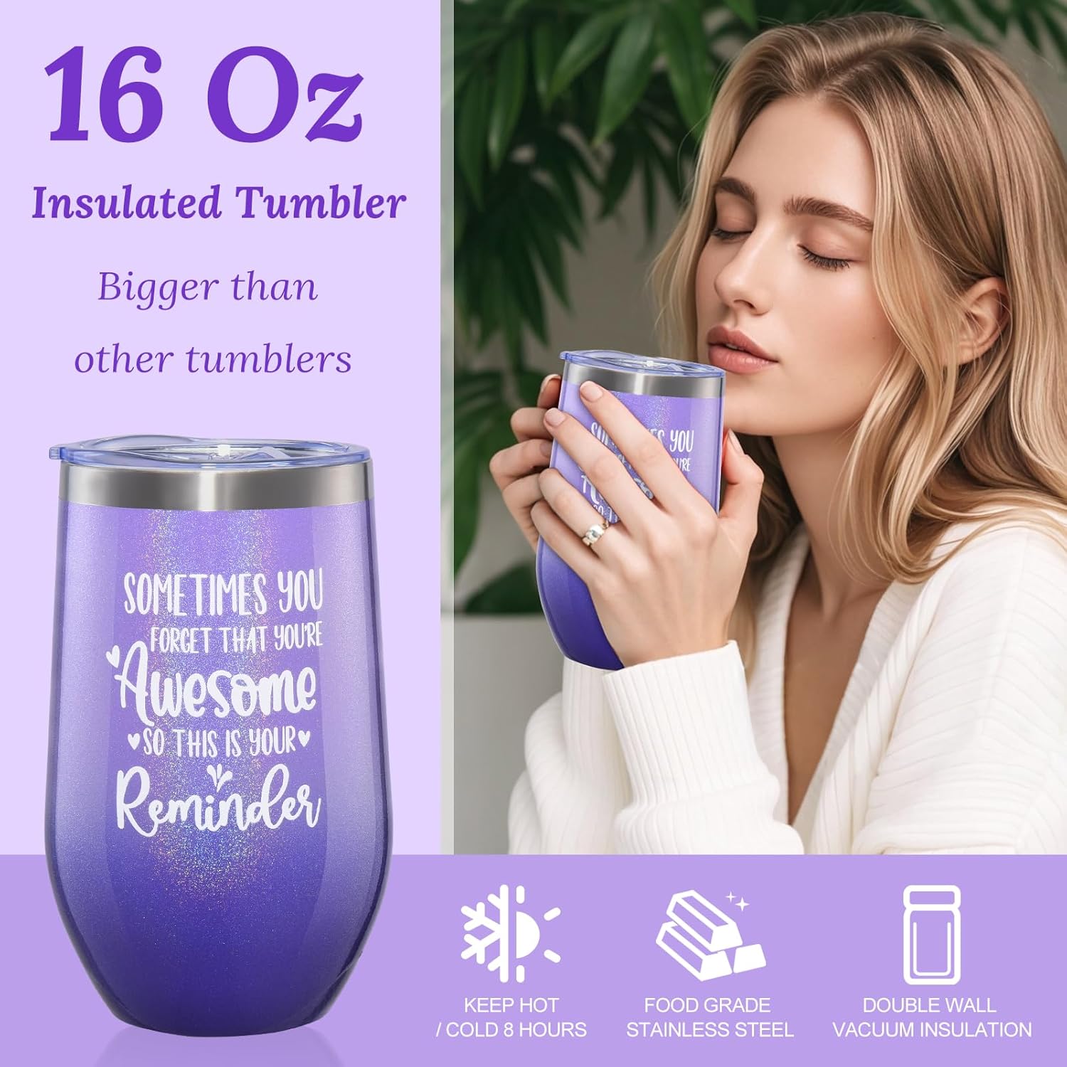 Birthday Gifts for Women Gifts Basket: Self Care Gifts,Romantic Spa Self Care Package with Purple Flannel Blanket,Unique Xmas Gifts for Her - Birthday Gifts for Mom, Wife, Girlfriend, Friends, Sister - Image 6