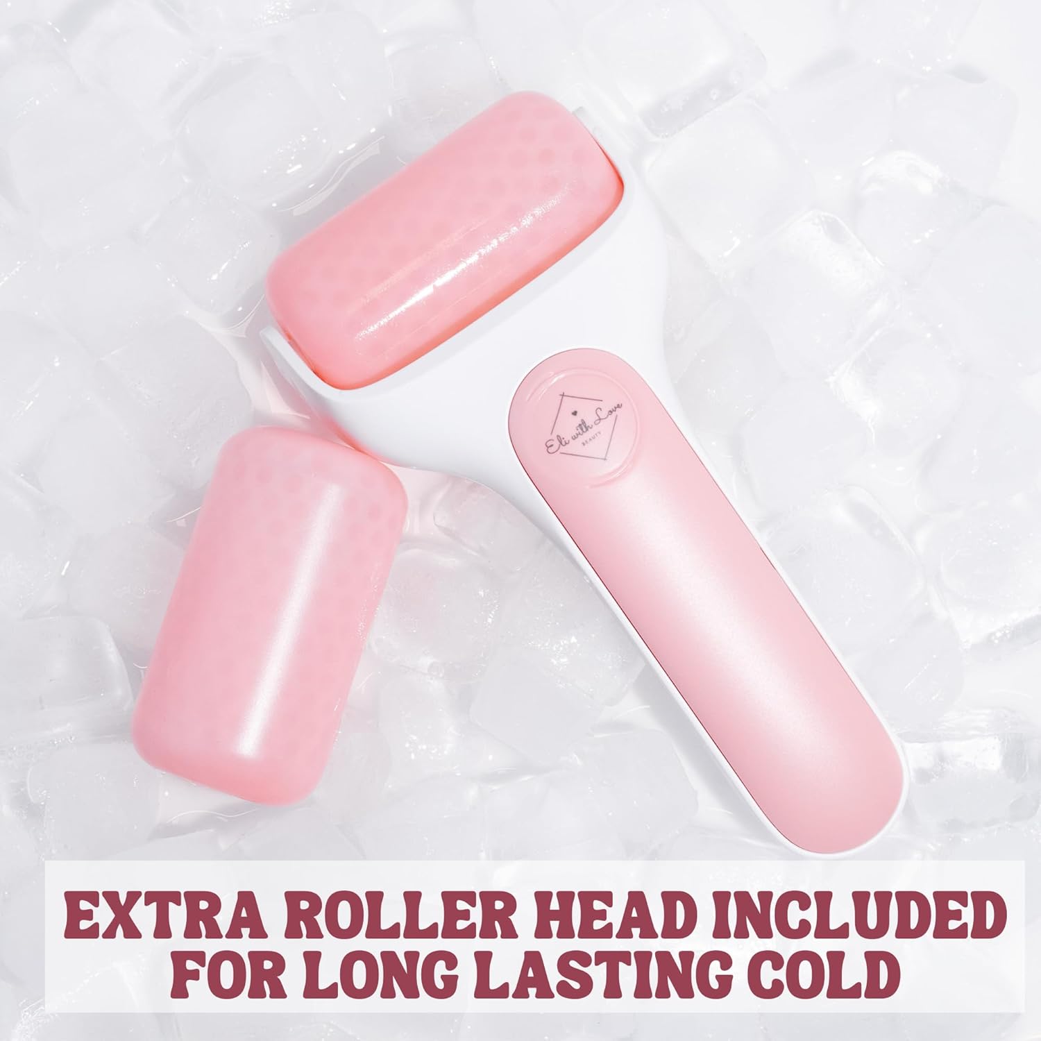 Ice Roller for Face Premium Facial Ice Roller with Carry Case and 2X Rollers for Long Lasting Cold - Eye Roller for Puffy Eyes & Cold Massage for Migraines (Pink (with case)) - Image 5