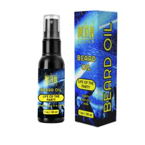 Life of the Party Beard Grooming Oil for Men – Natural Conditioning Formula for Beard Styling and Care, Softens and Hydrates with Beard Oil for Men (1 Ounce, Life of the Party)