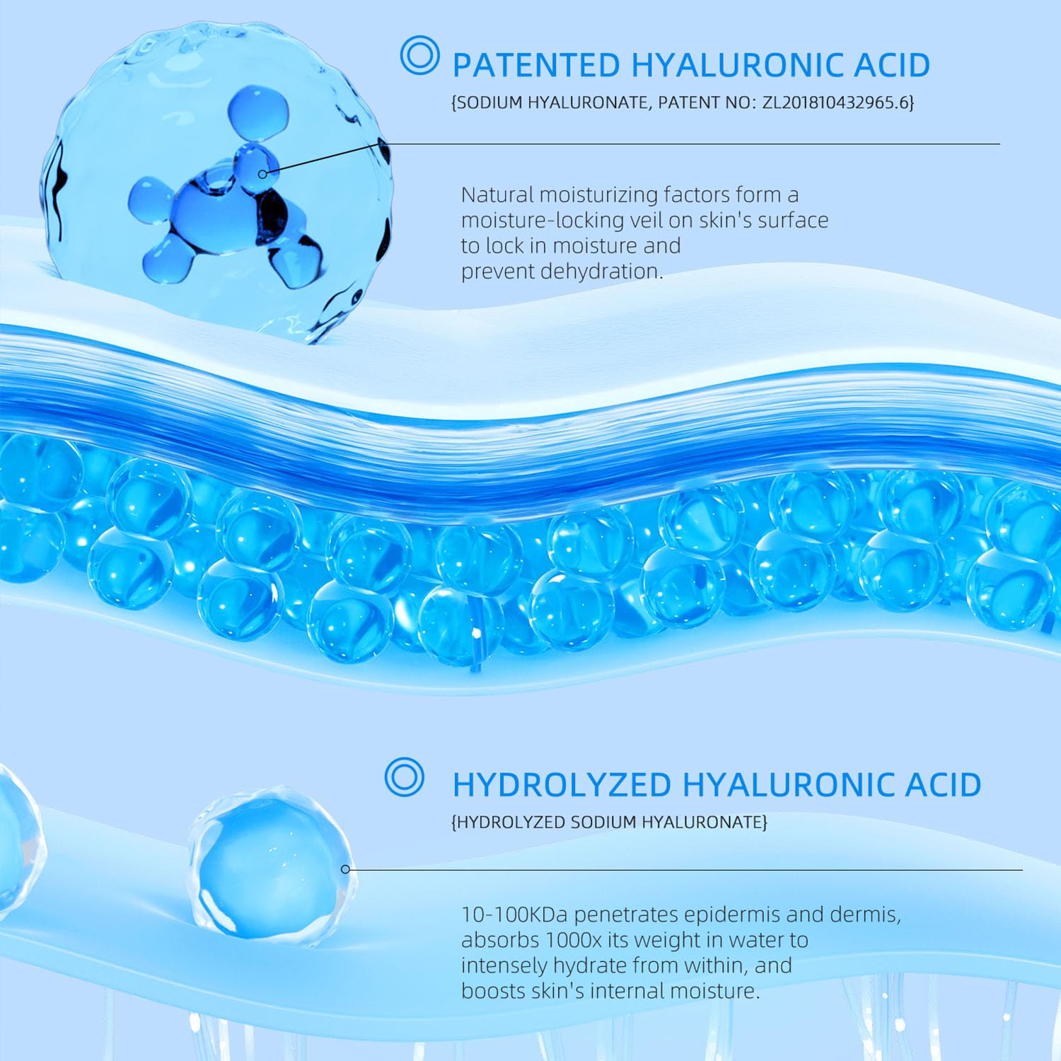 YILIAN Face Mist Natural Facial Spray with HA, Soothing and Calming Sensitive Skin, 10.14 fl. oz. - Image 5