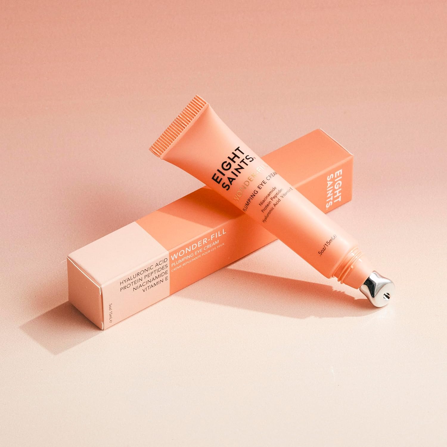 Eight Saints Wonder-fill Plumping Eye Cream, Natural and Organic Anti Aging Under Eye Cream to Plump Skin, Reduce Wrinkles, Fine Lines, and Under Eye Bags, Dark Circles Under Eye Treatment, 0.5 Ounces - Image 3