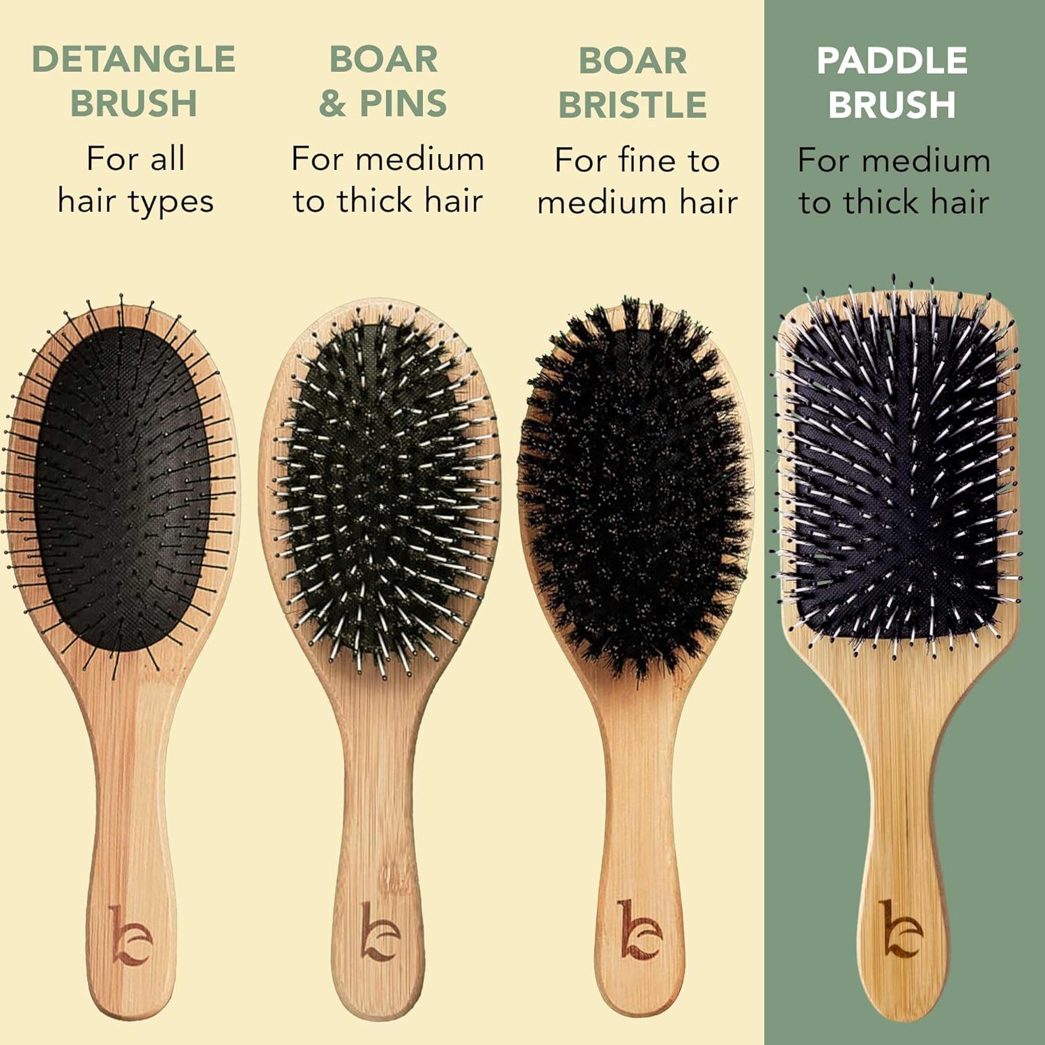 Beauty by Earth Boar Bristle Brush - Premium Paddle Brush for Fine, Thick, and Thinning Hair for Men and Women - Image 5