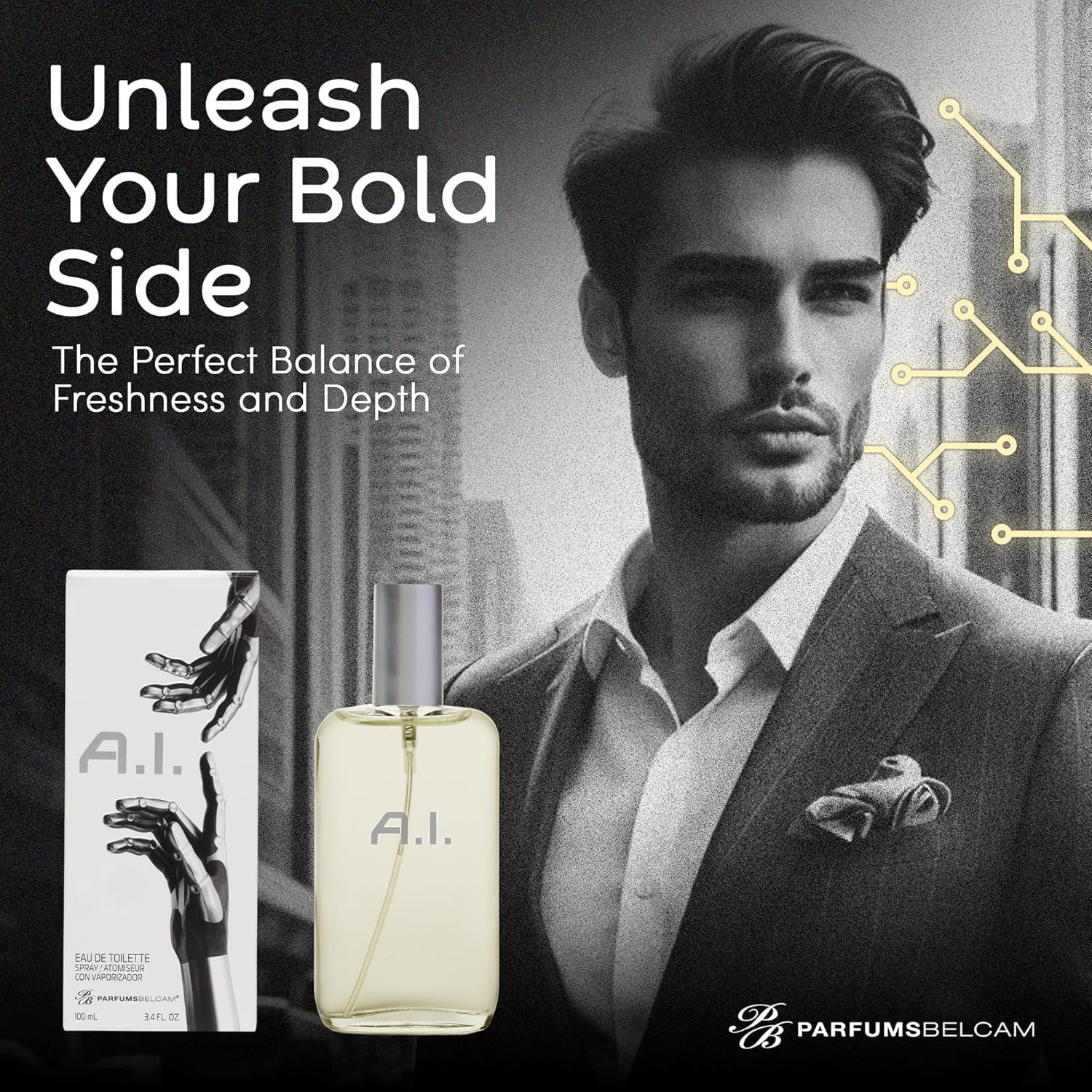 PB ParfumsBelcam A.I. Eau De Toilette Spray, Our Version of a Designer EDT, 100 ml - Image 6