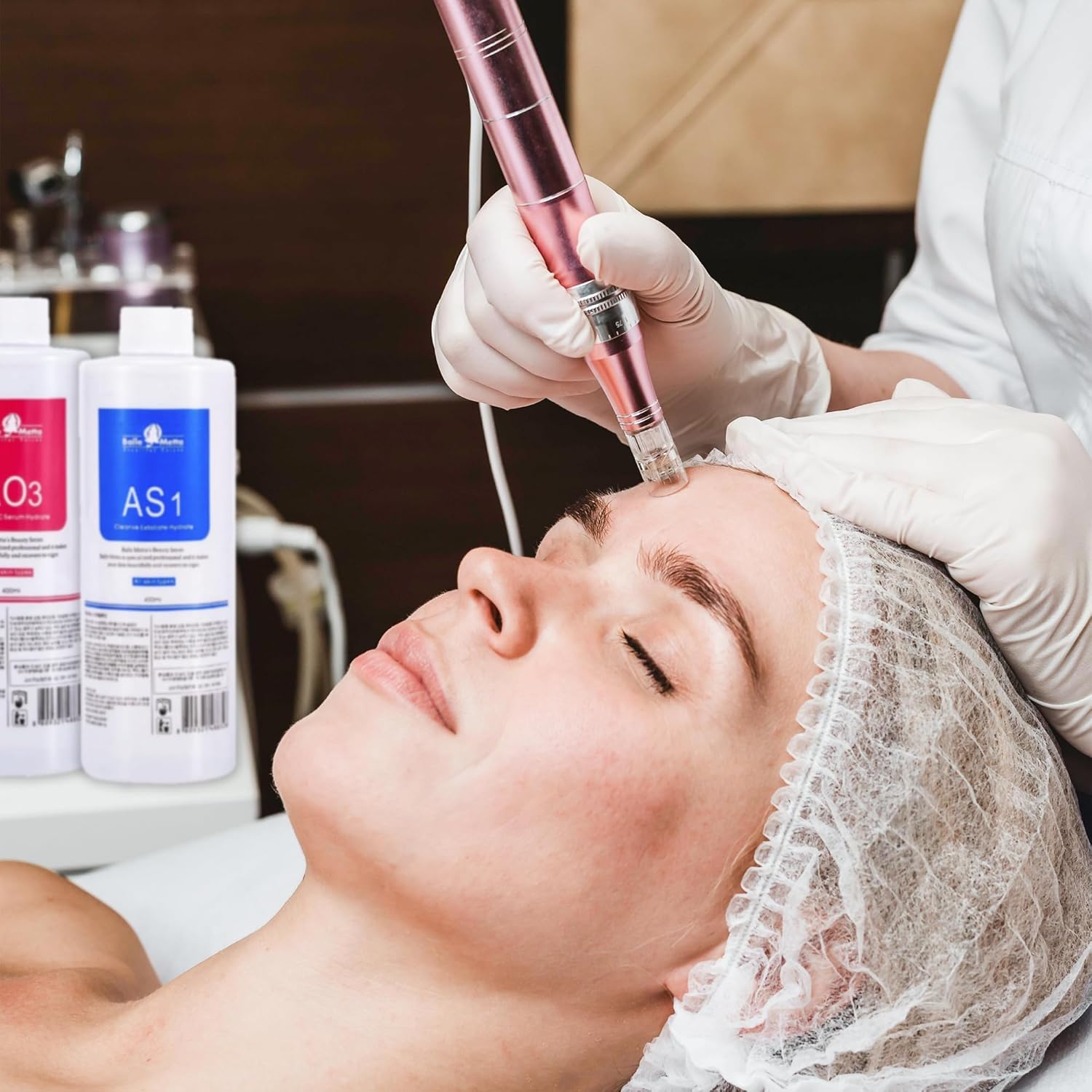 Hydrate Solution for Facial AS1 SA2 AO3 for Hydrogen Oxygen Facial Machine Professional, Aqua Peeling Solution Hydrate Serums for Facial Cleansing, Face Skin Care, Hydrating (400ml/6Pcs) - Image 5