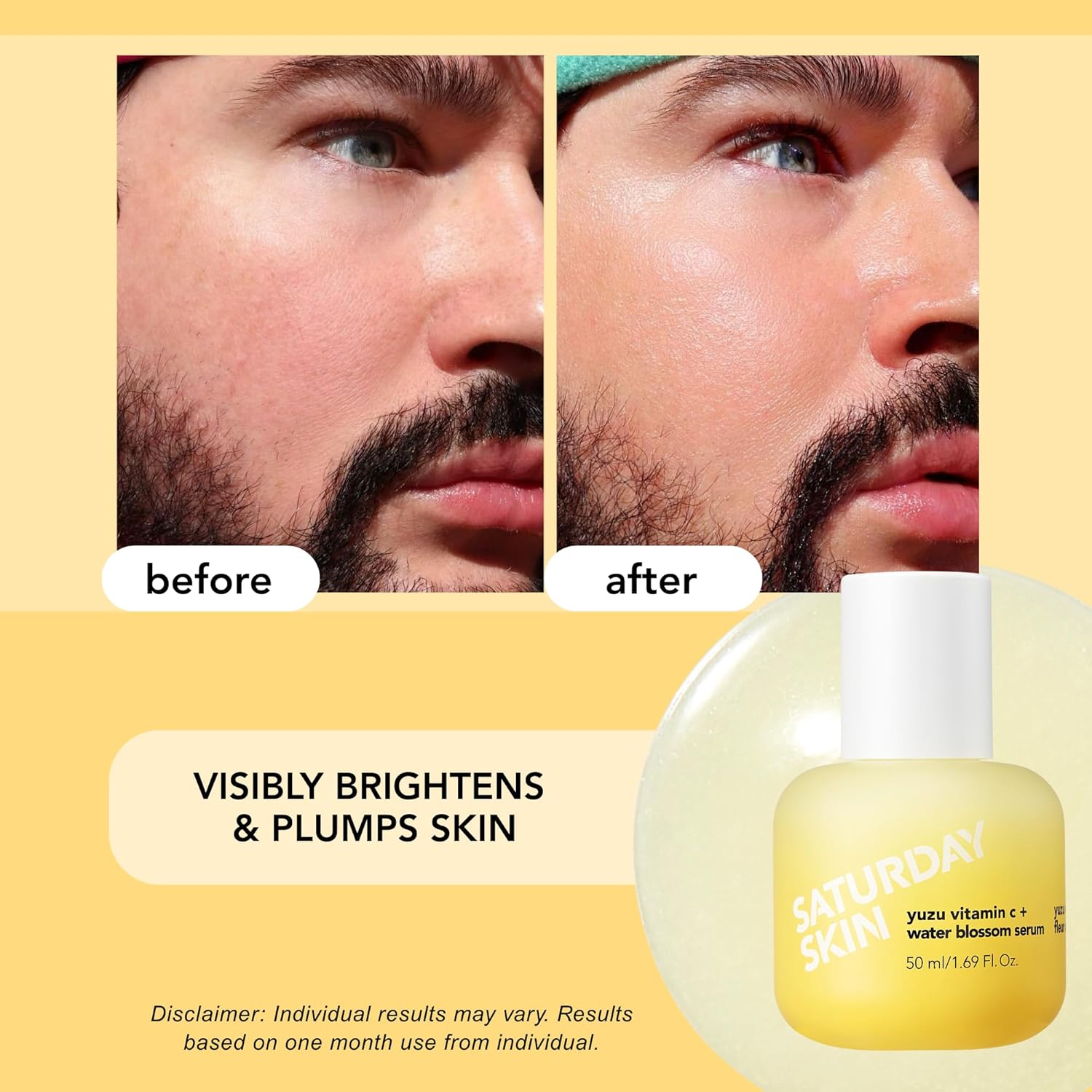 Vitamin C Serum For Face From Yuzu - Brightening Formula With Hyaluronic Acid 7 Peptide Mix And Niacinamide, Deeply Hydrate, Improve Uneven Skin Texture, Vegan, Korean Skin Care (50 ml) - Image 4