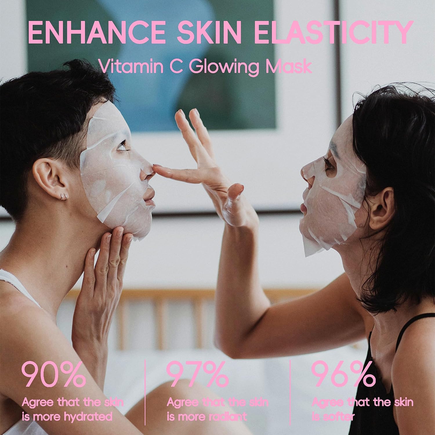 40 Pack Collagen Face Masks Skincare Bulk for All Skin Types,Hydrating Spa Face Mask for Sensitive Skin, Facial Mask Sets For Women Skin Care,Sheet Mask Gifts Set for Teen Girls - Image 3