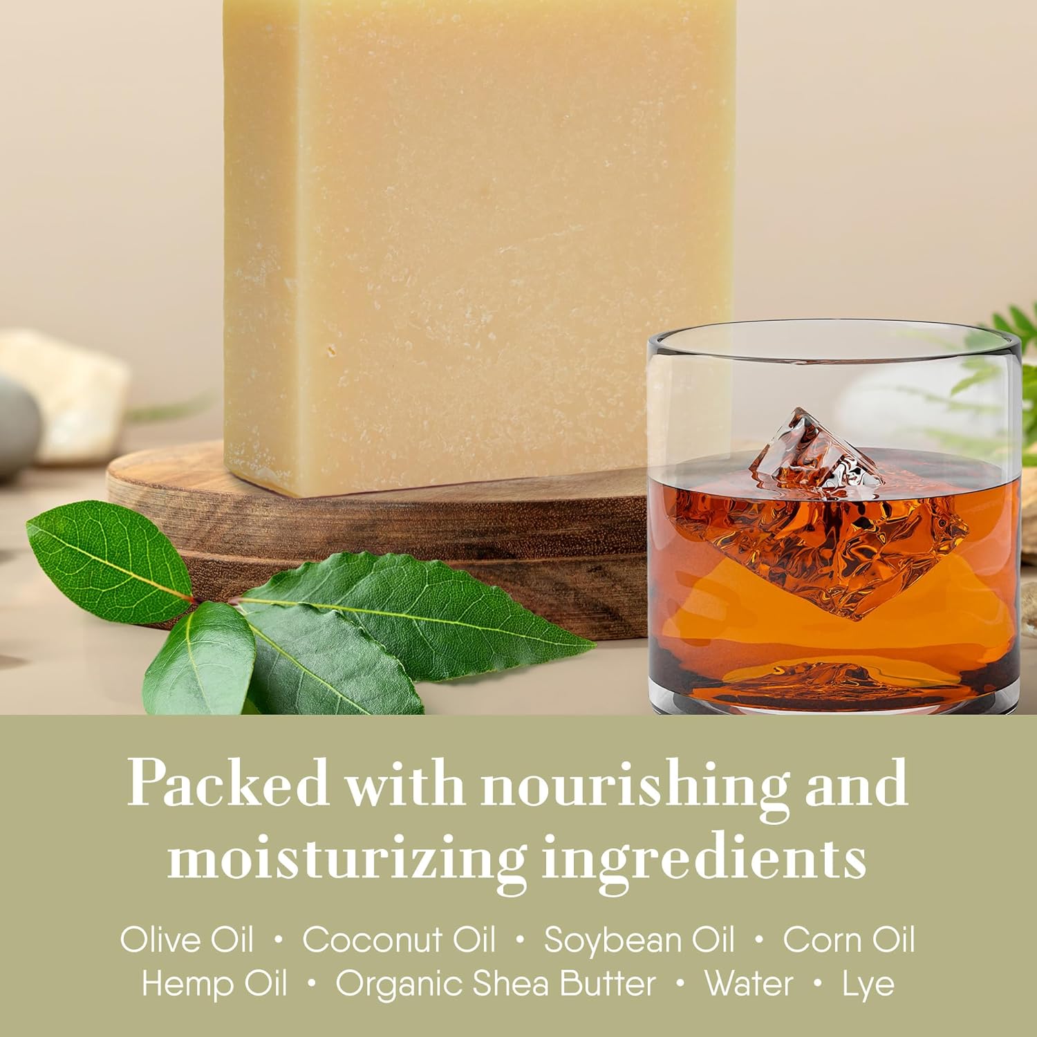 360Feel Bay Rum Soap - Handcrafted Castile Soap Bar with Spicy Scent - Handmade with Bay Rum Essential Oil for Men - A Gift for Anniversaries, Weddings, and Holiday Stockings - Rich Lather - 5 Ounce - Image 4