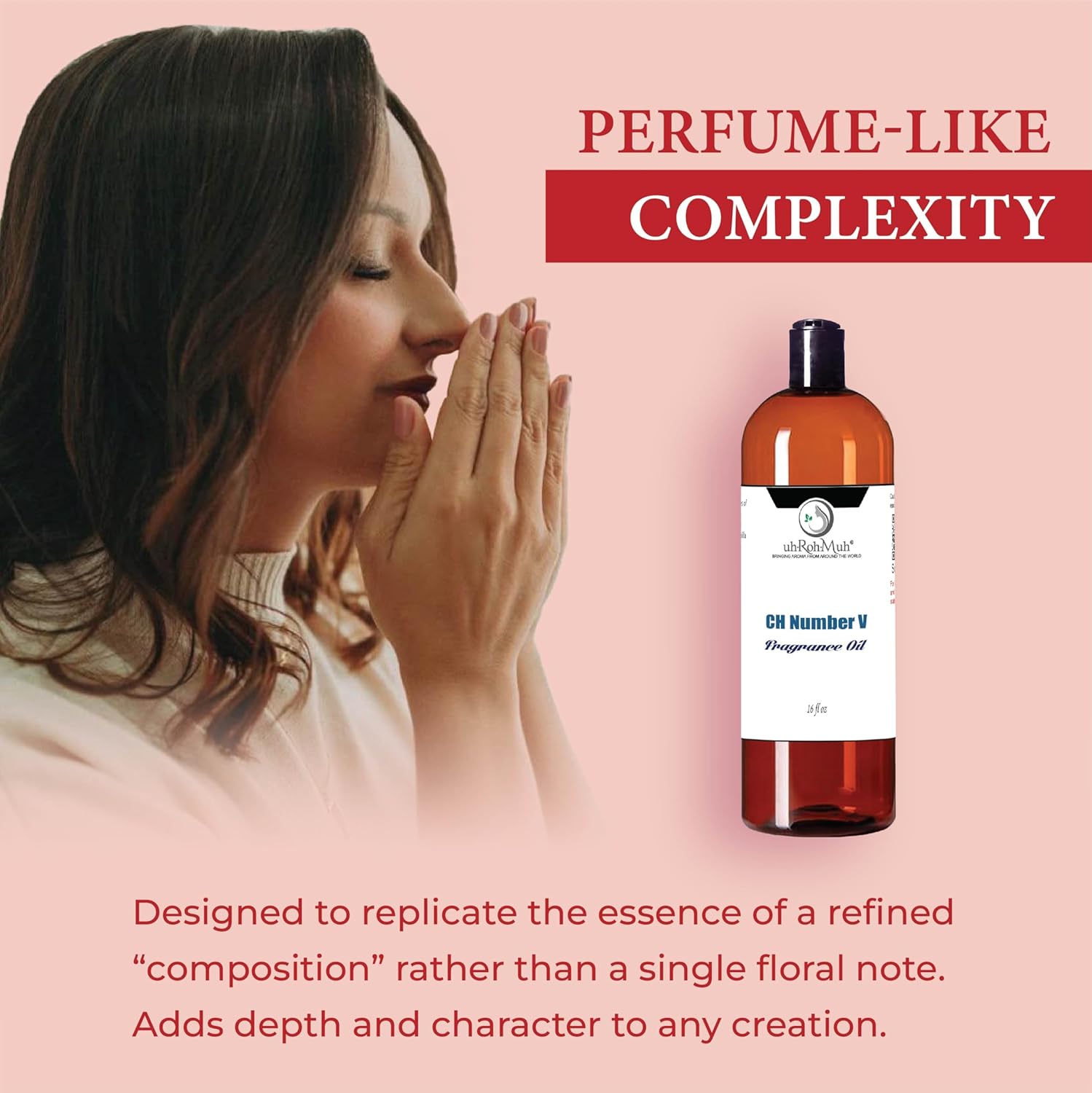 Ch Number V Type Fragrance Oil – Luxury Perfume-Inspired Scent | Complex Floral & Woody Aroma | for Candle Making, Personal Care, Hair Care, Diffusers & DIY Projects | 16 Fl Oz - Image 3