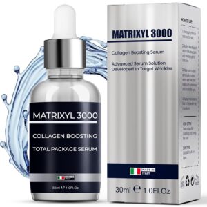 Matrixyl 3000 Total Package Serum with Hyaluronic Acid, Argireline Serum for Anti-Wrinkle, Collagen Boosting, Anti-Aging & face hydrating, Deep Wrinkle Repair & Firming for Fine – 30ml