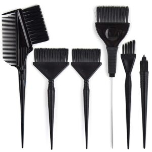 Ultimate Hair Dye Brush Set – 6 Color Brushes for Hair Salon – Hair Color Brush Applicator Set – Balayage Brush – Hair Tint Brush – Hair Dying Brush – Hair Coloring Kit