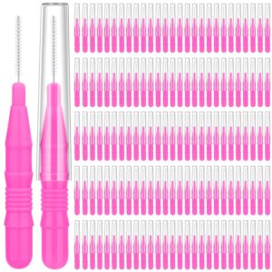 120-Piece Micro EyeBrow Lash Brush Set – Professional Beauty Spoolies with Cap for Makeup, Brow Lamination and Travel – Perfect for Makeup Artists/Starters, Beauty Lovers, and Gifting