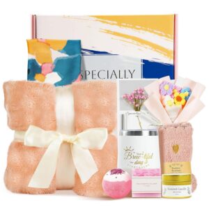 Get Well Soon Gift Baskets for Women – 12pcs Feel Better Gifts for Women, Thinking of You Care Package for Her After Surgery, Recovery Gift Box with Cozy Blanket