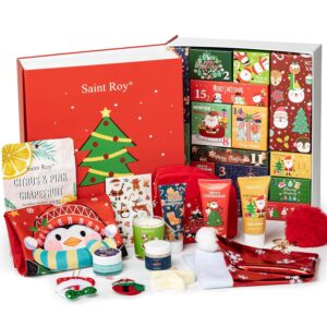 Christmas Gift Set, Bath and Body Gifts Sets for Women, Merry Christmas Surprise Box, 15pcs Luxury Spa Gifts for Her, Teen Girls, New Year Surprise Christmas Skincare Set, Advent Calendar