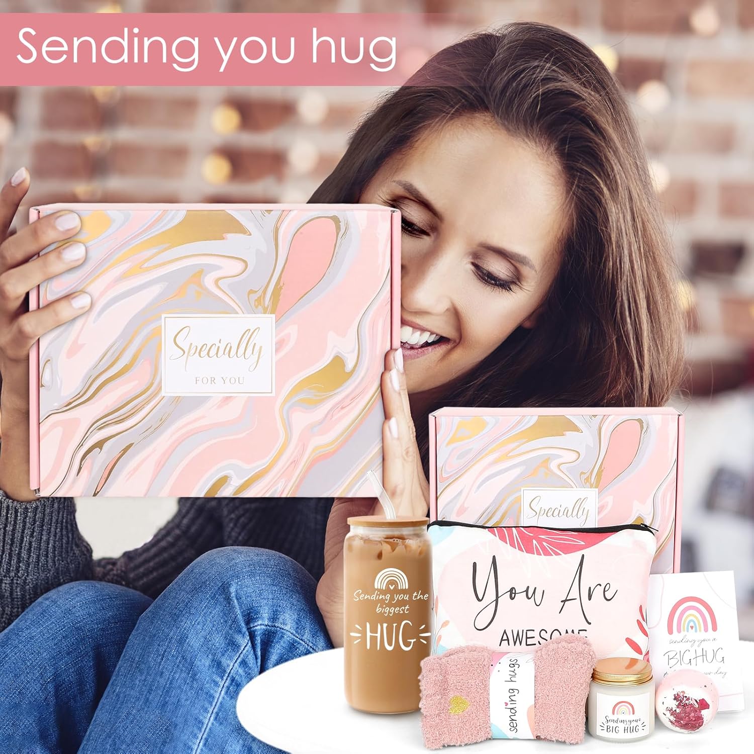 Get Well Soon Gifts for Women, Sympathy Gift Baskets, Care Package for Sick Friend, After Breast Surgery Gifts, Sending Hugs Gifts for Her, Feel Better Gifts Thinking of You Gifts Women - Image 7