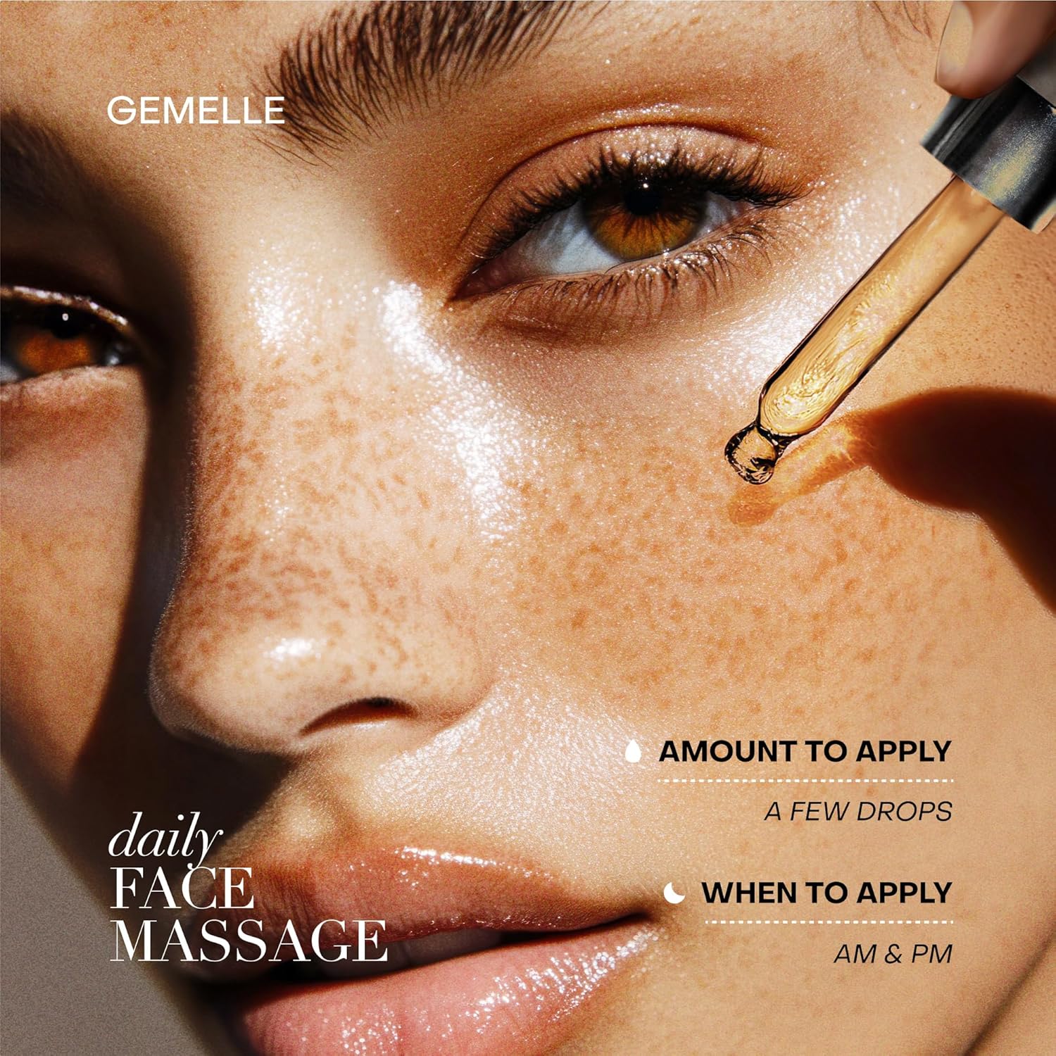 GEMELLE Lymphatic Anti-Aging Face Oil | 10x Award Winner | Vitamin C,E,A | Moisturize, Repair & Protect | Premium Natural Botanical Oil | Use with Face Massage, Lymphatic Drainage Massager - 30ml - Image 5