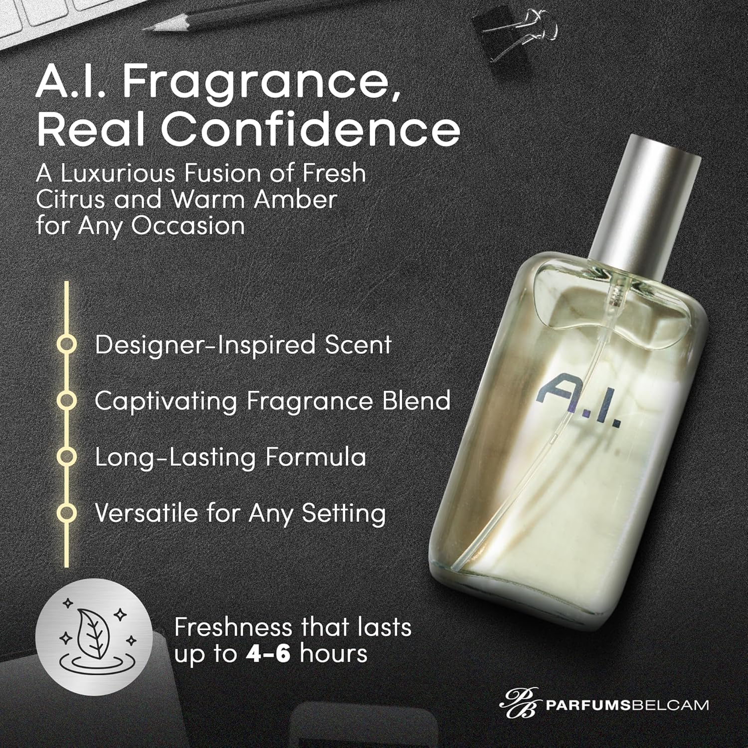 PB ParfumsBelcam A.I. Eau De Toilette Spray, Our Version of a Designer EDT, 100 ml - Image 4