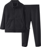 Girl And Boy Pajamas Set Long Sleeve Autumn Winter Zipper Pyjama Female Solid Color Nightwear Infant