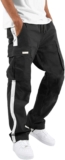 Mens Lounge Pants with Pockets Lightweight Hiking Pants Quick Dry Running Pants Open Bottom Sweatpants Workout