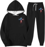 Mens Sweat Suits 2 Piece Set Tracksuit 2 Piece Quarter Zip Sweatsuit Sets Casual Athletic Running Jogging Suits