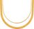 Gold Necklaces Set – Tarnish Proof and Hypoallergenic Layered Thick Gold-Plated Necklaces with Optional Finest Cubic Zirconia Stone- Extension, Strong Lobster Hook, White or 18K Yellow Gold