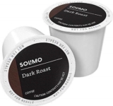 Amazon Brand – Solimo Dark Roast Coffee Pods, Compatible with Keurig 2.0 K-Cup Brewers 100 Count(Pack of 1)