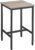 VASAGLE Bar Table, Small Kitchen Dining Table, High Top Pub Table, Height Cocktail Table for Living Room Party, Sturdy Metal Frame, 23.6 x 23.6 x 36.2 Inches for Narrow Spaces, Greige and Black