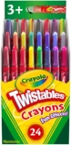 Crayola Twistables Crayons (24ct), Special Effects Crayons for Kids, No Sharpening Coloring Supplies, Gifts & Stocking Stuffers for Kids