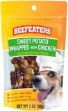 Beefeaters Dog Treats – Sweet Potato Wrapped with Chicken 2oz, Case of 12 | Dog Food No Corn/Wheat/Soy/Gluten | Low Fat, Grain-Free, Training & Rewards | Dog Training Treats for All Dog Sizes