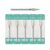 4mm Long Bud Cuticle Clean Nail Drill Bit, 5Pcs/Set Russian Diamond Nail Bits Professional Safety Under Nail Cleaner Burr for Cuticle Dead Skin, Electric Nails Drill Accessories, Fine