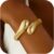 Gold Bangle Bracelet for Women Trendy – 18K Gold Filled Waterdrop Adjustable Twist Cuff Bracelet Thick Chunky Gold Bangle Bracelets for Women Waterproof Jewelry Gifts