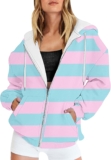 2025 Women’s Oversized Zip Up Hoodies Sweatshirts Fall 2024 Fashion Outfits Sweaters and Jackets for All Seasons