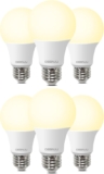A19 LED Light Bulbs, 60 Watt Equivalent LED Bulbs, Soft White 2700K, 800 Lumens, E26 Standard Base, Non-Dimmable, 8.5W Warm White LED Bulbs for Bedroom Living Room,6 Pack