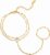 Gold Bracelets Jewelry for Women – 18K Gold Plated Hand Chain Ring Bracelet,Adjustable Dainty Chains Stainless Steel Non Tarnish Summer Trendy Gift,Christmas Birthday Holiday Gifts for Her Girlfriend
