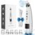 Blackhead Remover Pore Vacuum Upgraded Facial Pore Cleaner Electric Comedone Whitehead Extractor Tool-5 Suction Power,5 Probes,USB Rechargeable Blackhead Vacuum Kit for Women & Men