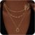Layered Gold Necklaces for Women,Stackable Dainty 14K Gold Silver Plated Trendy Circle Paperclip Chain Pendant Choker Necklace,Simpl Diamond Cross Bow Jewelry Set Gifts for Women