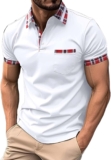 Men Going Out Shirts Fashion Polo Shirts Cotton Classic Long Sleeve Classic Workwear Tops Mens Fall Shirt with Pocket